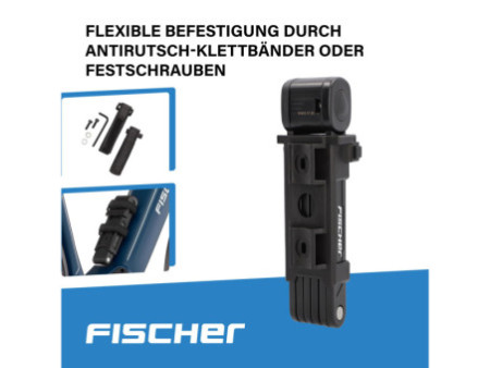 FISCHER Cadenas pliable pour vélo avec support