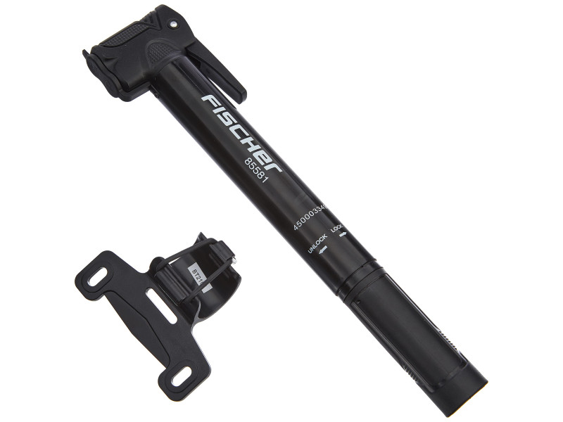 FISCHER Mini pompe à air pour vélo, poignée en T, noir
