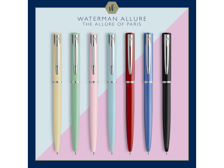 WATERMAN Stylo à bille rétractable Allure Pastel, Vert C.T.