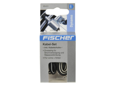 FISCHER Set de câbles électriques de vélo, à 2 fils