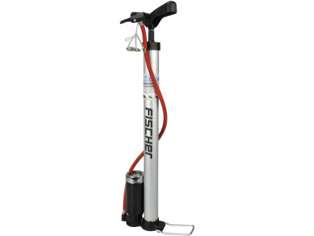 FISCHER Pompe à air verticale pour vélo, en alu, toute valve