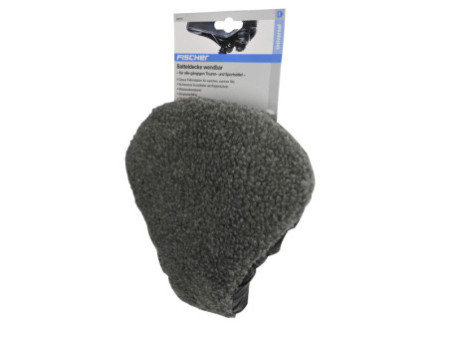 FISCHER Couvre-selle de vélo, réversible, gris/noir