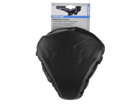 FISCHER Couvre-selle de vélo, réversible, gris/noir