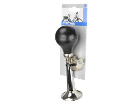 FISCHER Klaxon trompe de vélo, chromé, argent