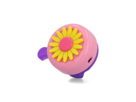 FISCHER Sonnette pour guidon de vélo motif Fleur, assorti