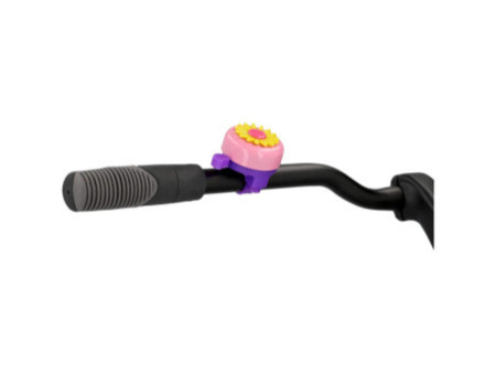 FISCHER Sonnette pour guidon de vélo motif Fleur, assorti