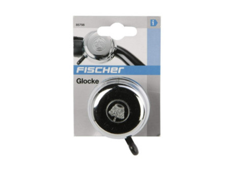 FISCHER Sonnette pour guidon de vélo Chrome, argent