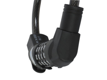FISCHER Câble antivol pour vélo, longueur : 1.200 mm, noir