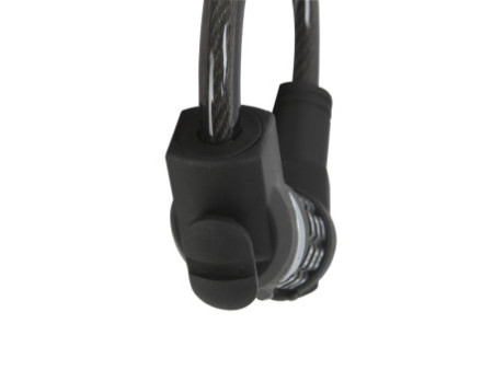 FISCHER Câble antivol pour vélo, longueur : 1.200 mm, noir