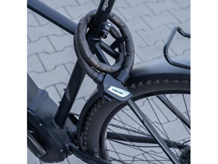 FISCHER Chaîne antivol pour vélo à maillons blindés, noir