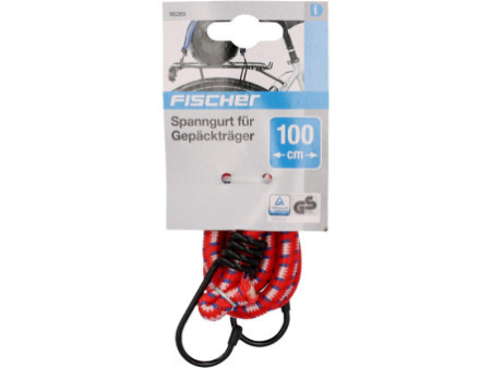 FISCHER Tendeur élastique de vélo, longueur: 1.000 mm, rouge