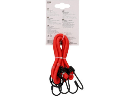 FISCHER Tendeur élastique de vélo à 4 bras, rouge