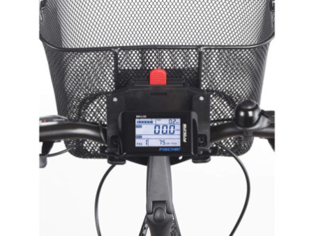 FISCHER Panier sur guidon pour vélo électrique, noir