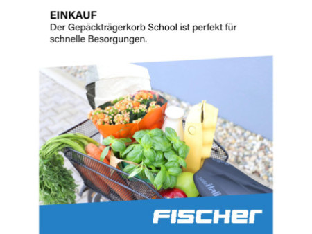 FISCHER Panier pour vélo 'School', noir