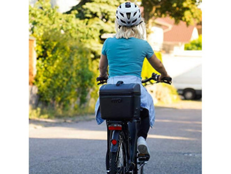 FISCHER Sac isotherme pour porte-bagages de vélo, noir