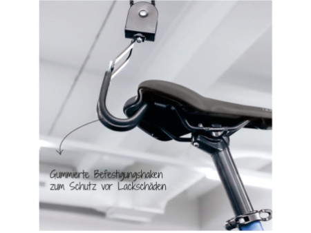 FISCHER Porte-vélo élévateur PLUS, capacité: 30 kg, noir