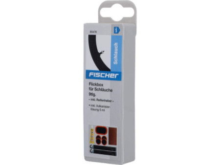 FISCHER Boîte de rustines pour chambre à air vélo, 9 pièces