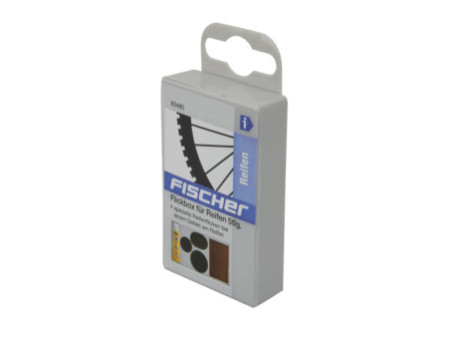 FISCHER Boîte de rustines pour pneu de vélo, 5 pièces