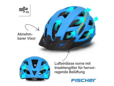 FISCHER Casque de vélo 'Urban Montis', taille : L/XL, bleu
