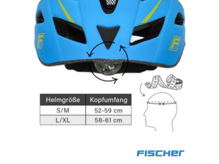 FISCHER Casque de vélo 'Urban Montis', taille : L/XL, bleu