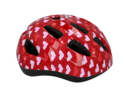 FISCHER Casque de vélo pour enfants 'Coeurs', taille: XS/S