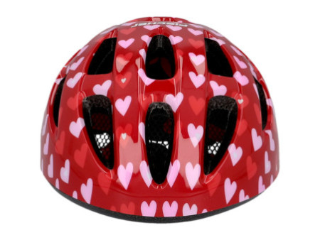 FISCHER Casque de vélo pour enfants 'Coeurs', taille: XS/S
