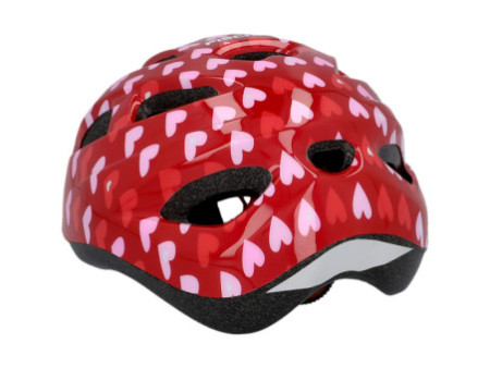 FISCHER Casque de vélo pour enfants 'Coeurs', taille: XS/S