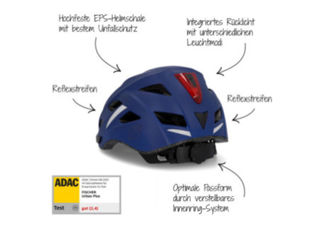 FISCHER Casque de vélo 'Urban Plus Boston', taille: L/XL