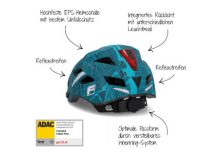 FISCHER Casque de vélo 'Urban Plus Chicago', taille: L/XL