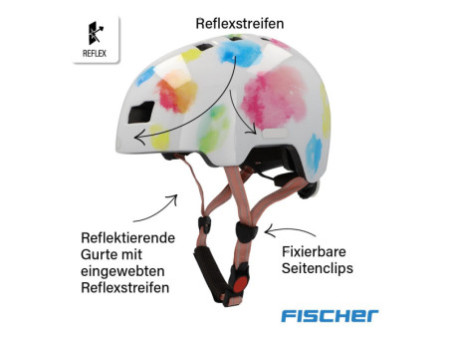 FISCHER Casque de vélo enfant 'BMX Splash', taille: XS/S