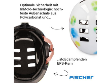 FISCHER Casque de vélo enfant 'BMX Splash', taille: S/M