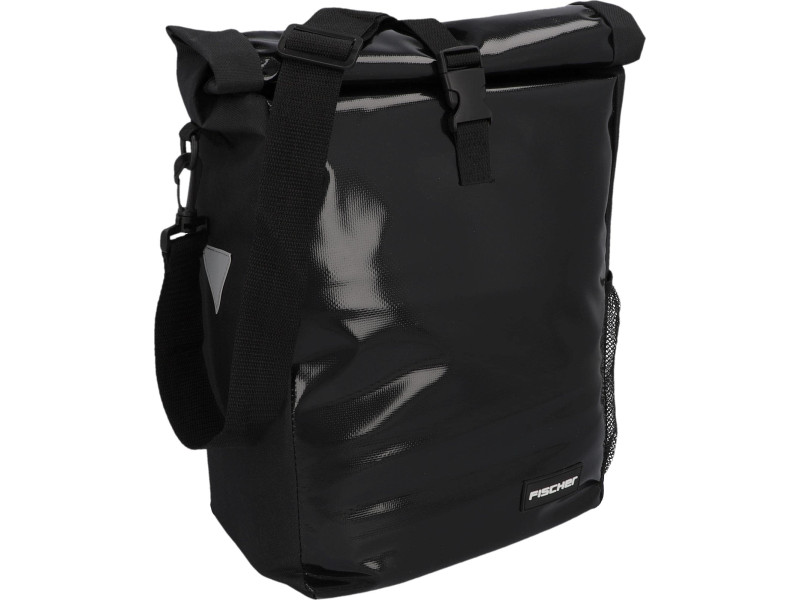 FISCHER Sacoche de vélo type coursier, noir
