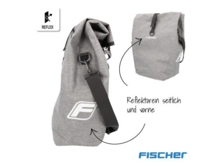 FISCHER Sacoche de vélo City, gris