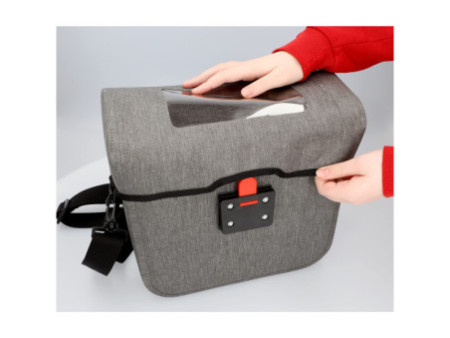 FISCHER Sacoche de guidon de vélo City, gris