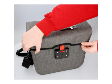 FISCHER Sacoche de guidon de vélo City, gris