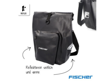 FISCHER Sacoche de porte-bagages de vélo Tour, noir