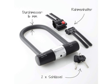 FISCHER Antivol en U avec support, longueur: 190 mm