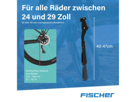 FISCHER Béquille pour vélo Integral, 24'-28'