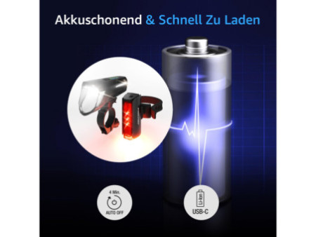 FISCHER Kit d'éclairage LED rechargeable TWIN STOP, 110 lux