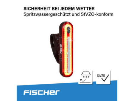 FISCHER Feu arrière LED pour vélo, 50 diodes