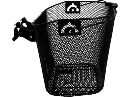 FISCHER Panier pour guidon de vélo, fixation rapide, noir