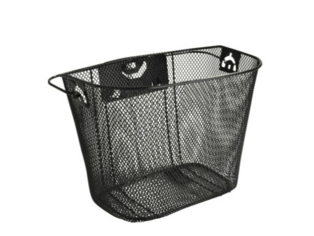 FISCHER Panier pour guidon de vélo, fixation rapide, noir