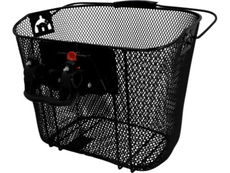 FISCHER Panier pour guidon de vélo, fixation rapide, noir