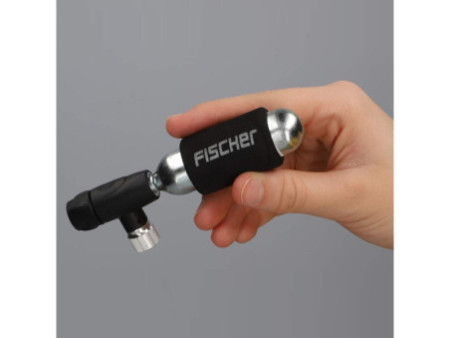 FISCHER Pompe à air pour vélo et cartouche CO2