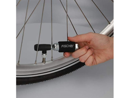 FISCHER Pompe à air pour vélo et cartouche CO2