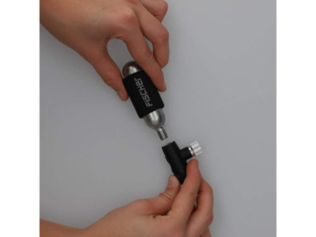FISCHER Pompe à air pour vélo et cartouche CO2