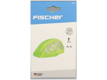 FISCHER Housse imperméable pour casque de vélo, jaune fluo
