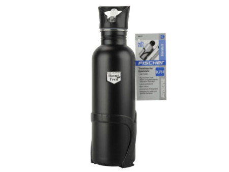 FISCHER Gourde pour vélo, 0,75 litre, noir