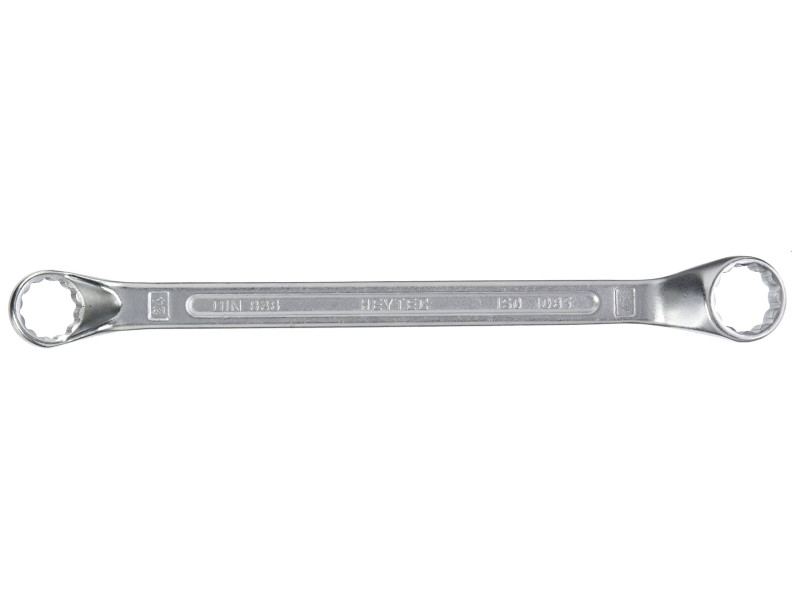 HEYTEC Clé polygonale contrecoudée, 24 x 27 mm,