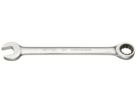 HEYTEC Clé plate à cliquet, 18 mm, longueur: 240 mm